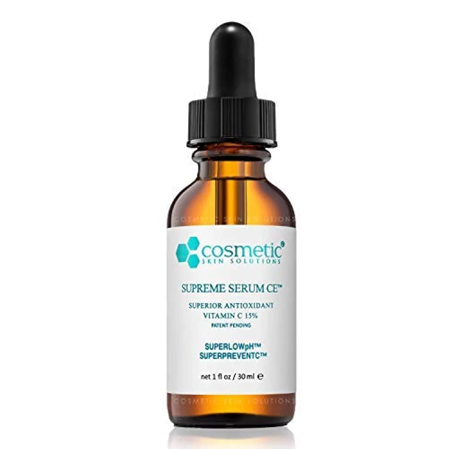 #1 BEST Supreme Serum CE - Superior Antioxidant Vitamin C, Patent Pending SUPERPREVENTC & SUPERLOWpH technology 1 oz