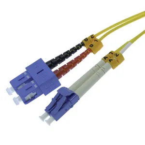 10m LC-SC Duplex Singlemode 9/125 Fiber Optic Cable