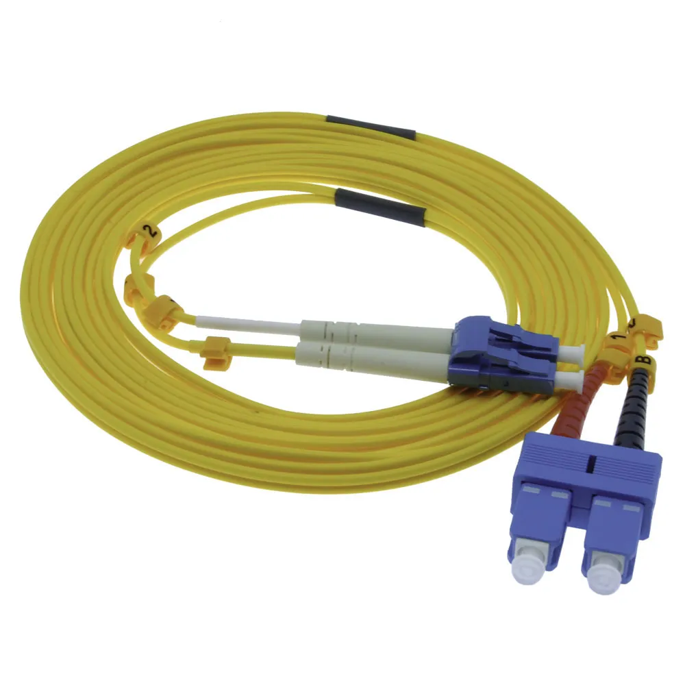 10m LC-SC Duplex Singlemode 9/125 Fiber Optic Cable