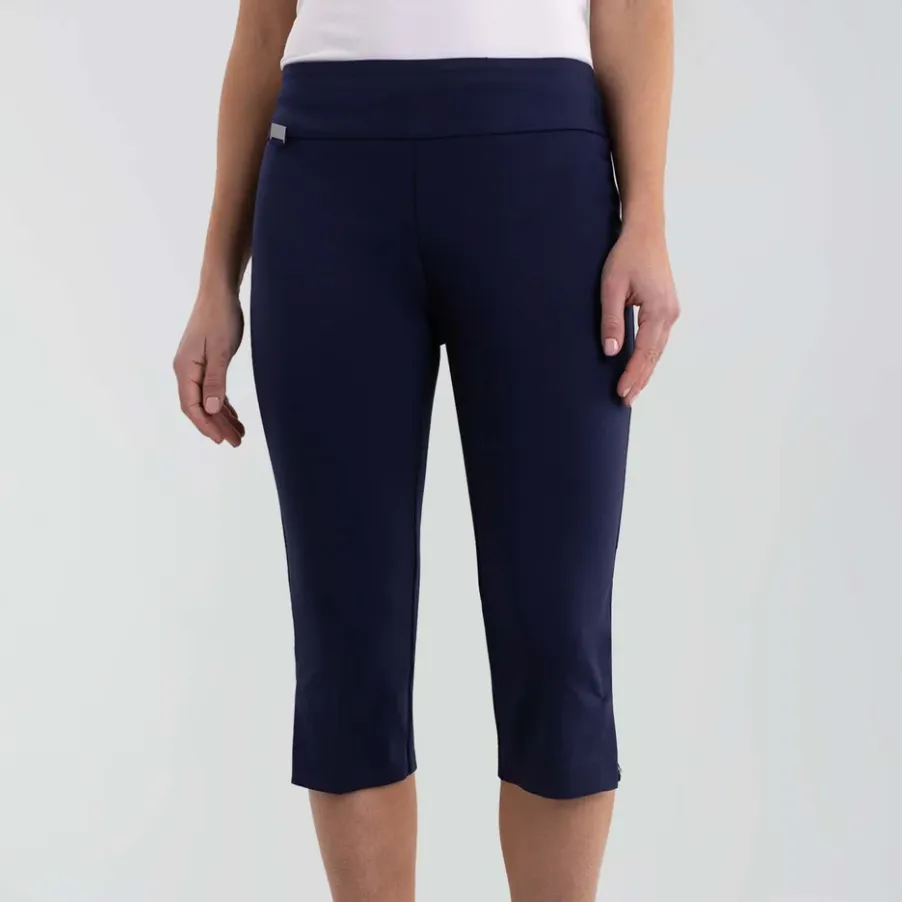 19" Slim Leg Capri - Navy (Only Size 4, 6   12 Left)