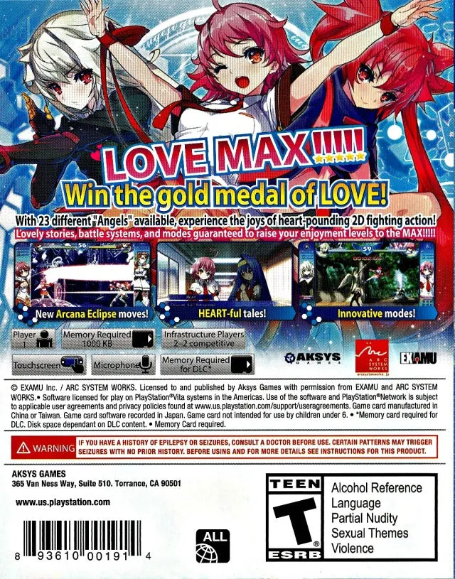 Arcana Heart 3: LOVE MAX!!!!! - (PSV) PlayStation Vita