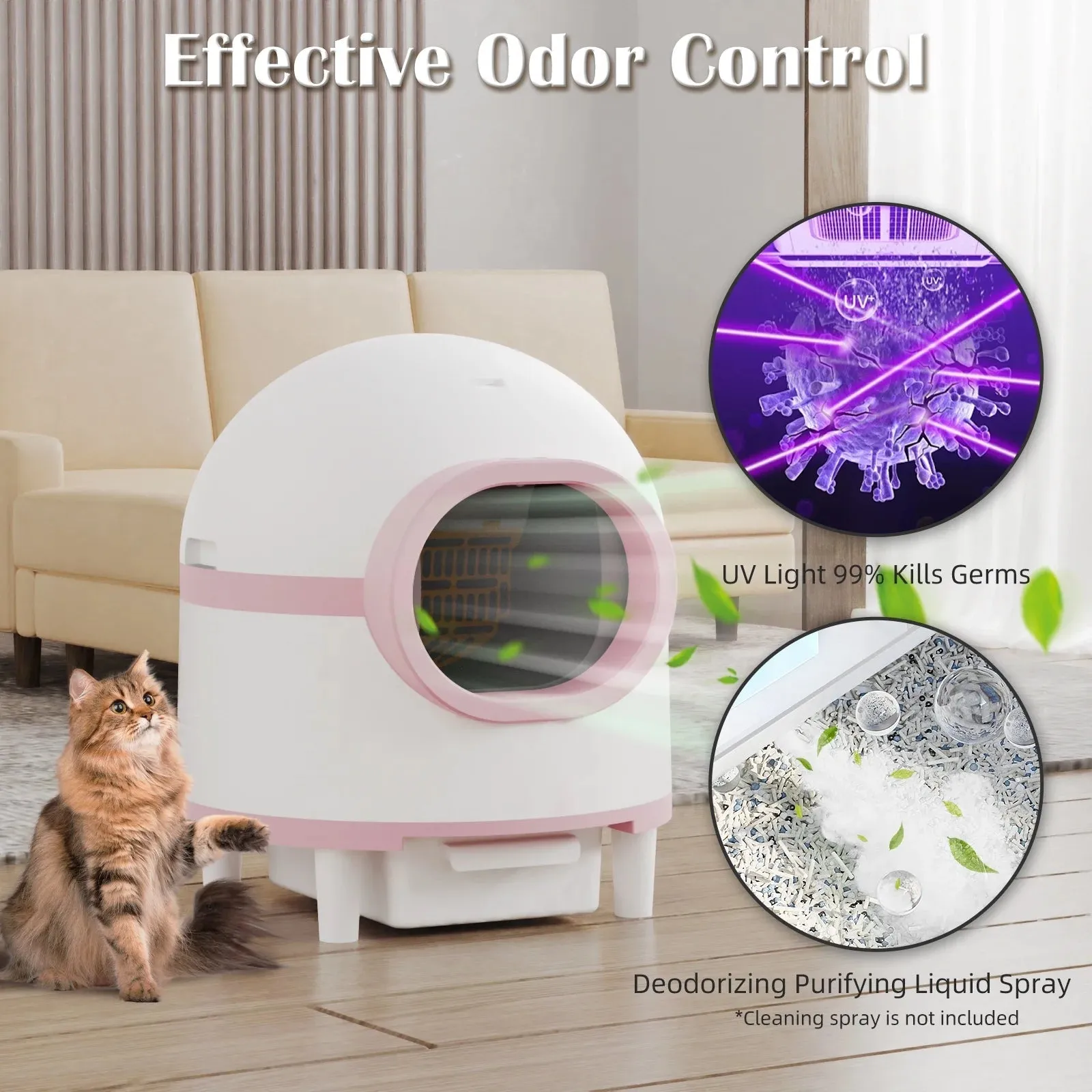 Automatic Self-Cleaning App Controlled Cat Litter Box