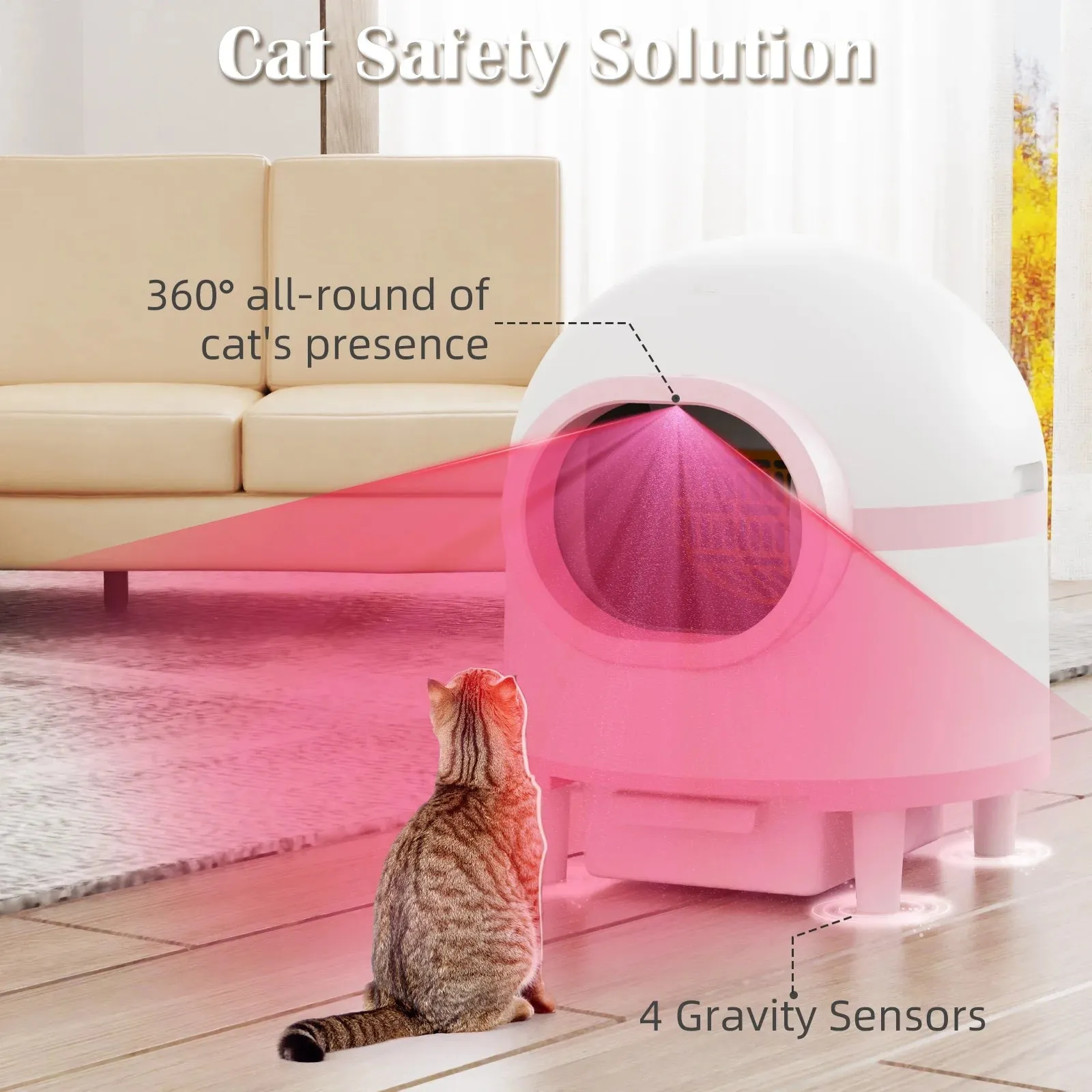 Automatic Self-Cleaning App Controlled Cat Litter Box