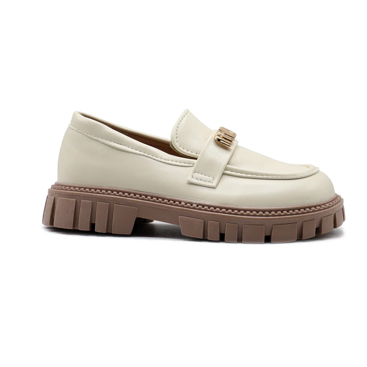 Beige Casual Moccassion G60015