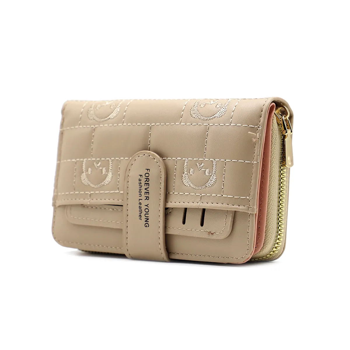 Beige Casual Wallet W00W00029