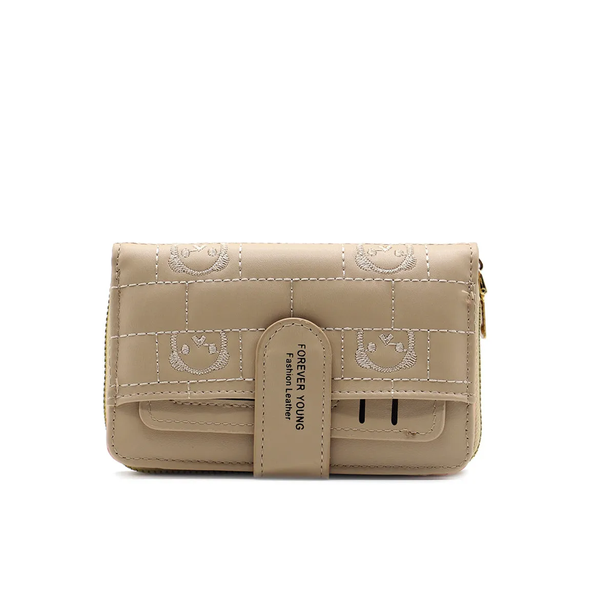 Beige Casual Wallet W00W00029