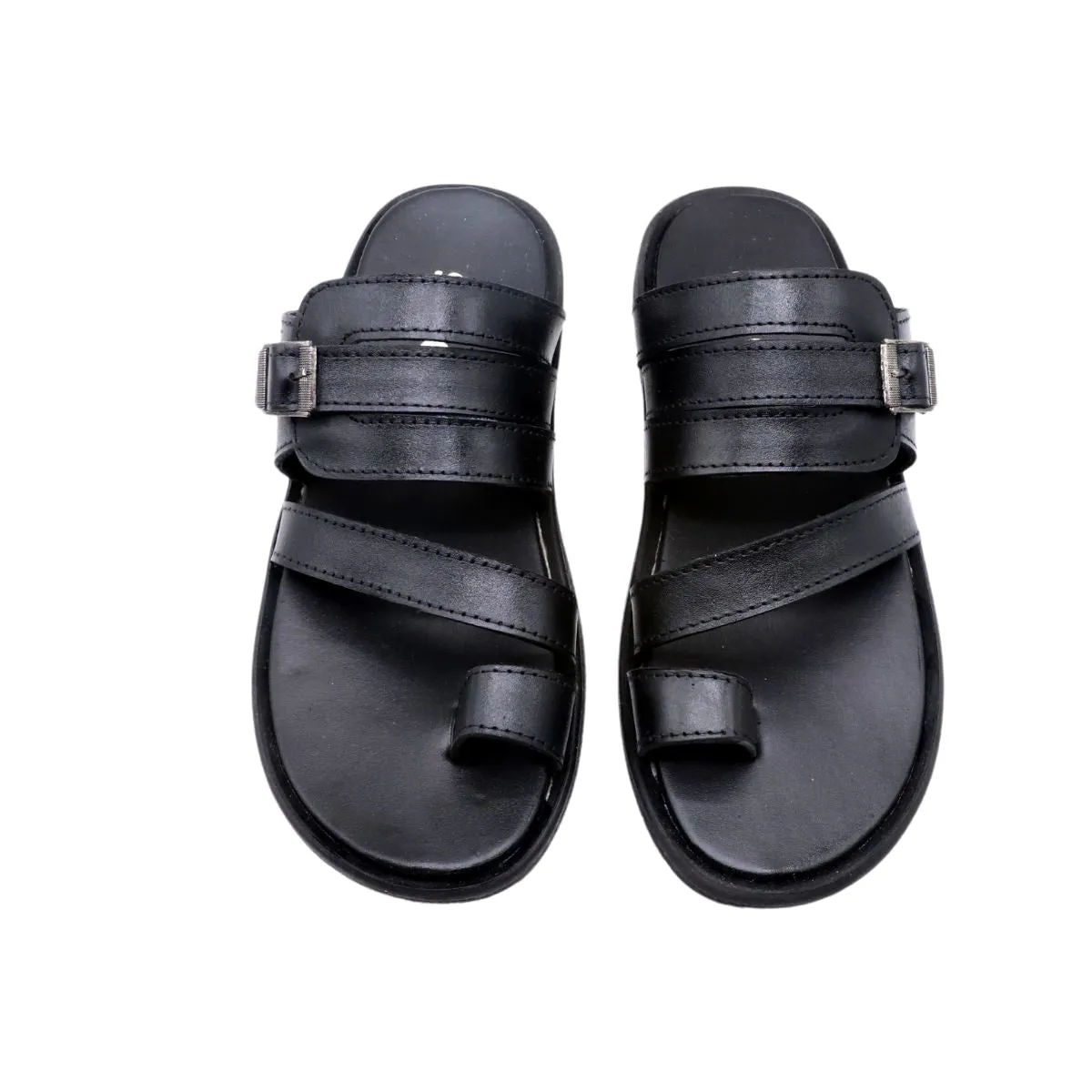 Black Casual Chappal M00100001