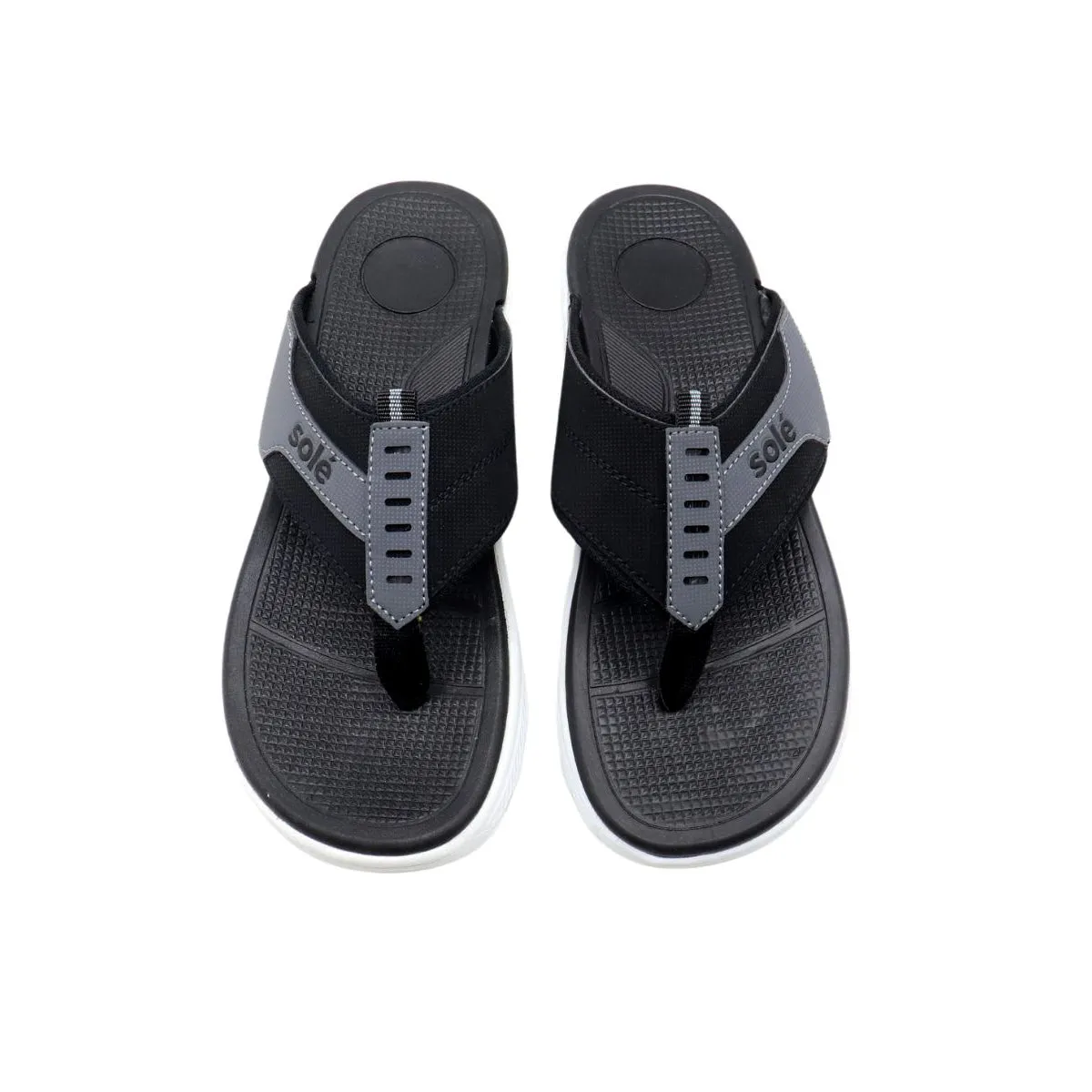 Black Casual Chappal MKT100001