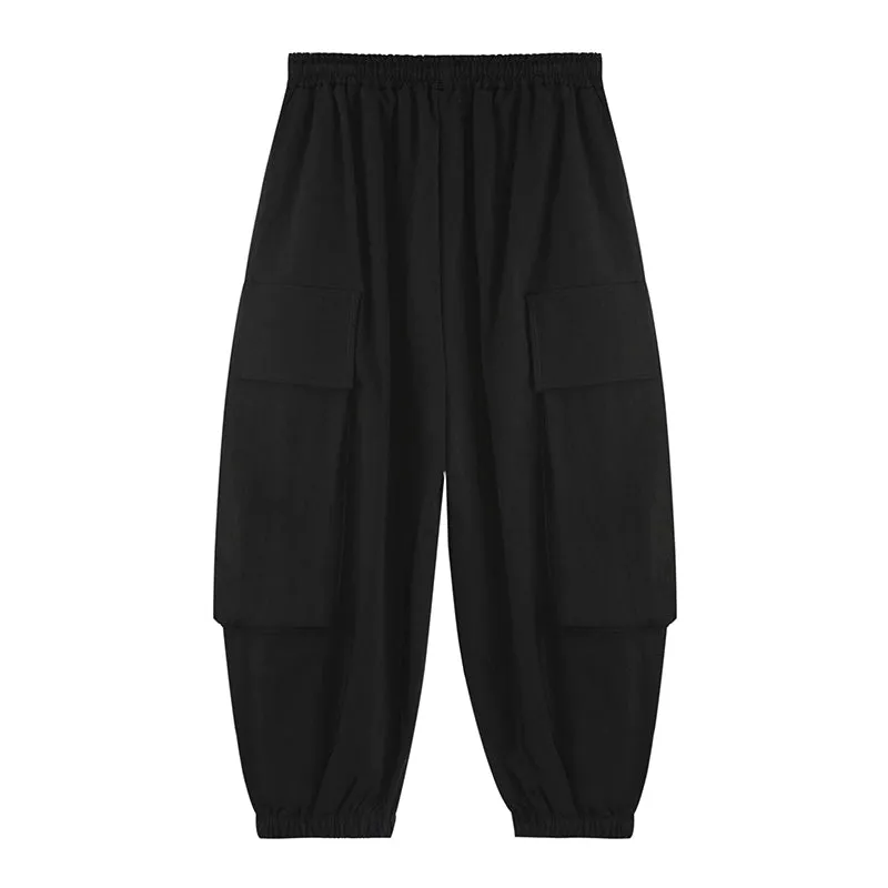 Black Casual Eight-point Bloomers