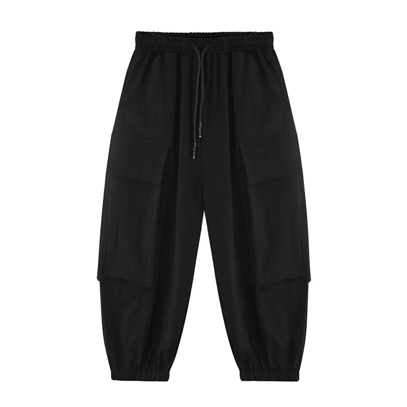 Black Casual Eight-point Bloomers