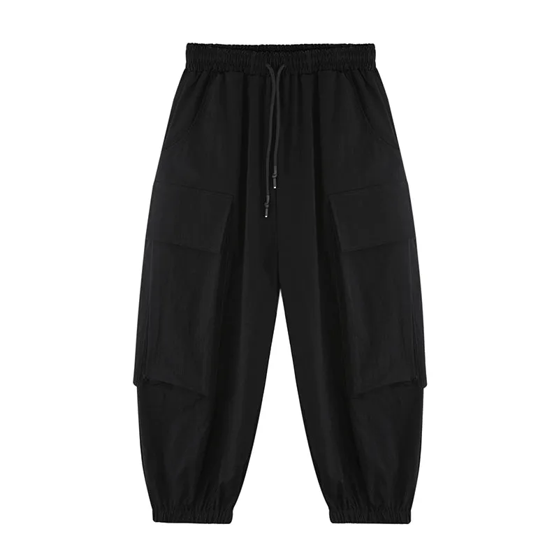 Black Casual Eight-point Bloomers