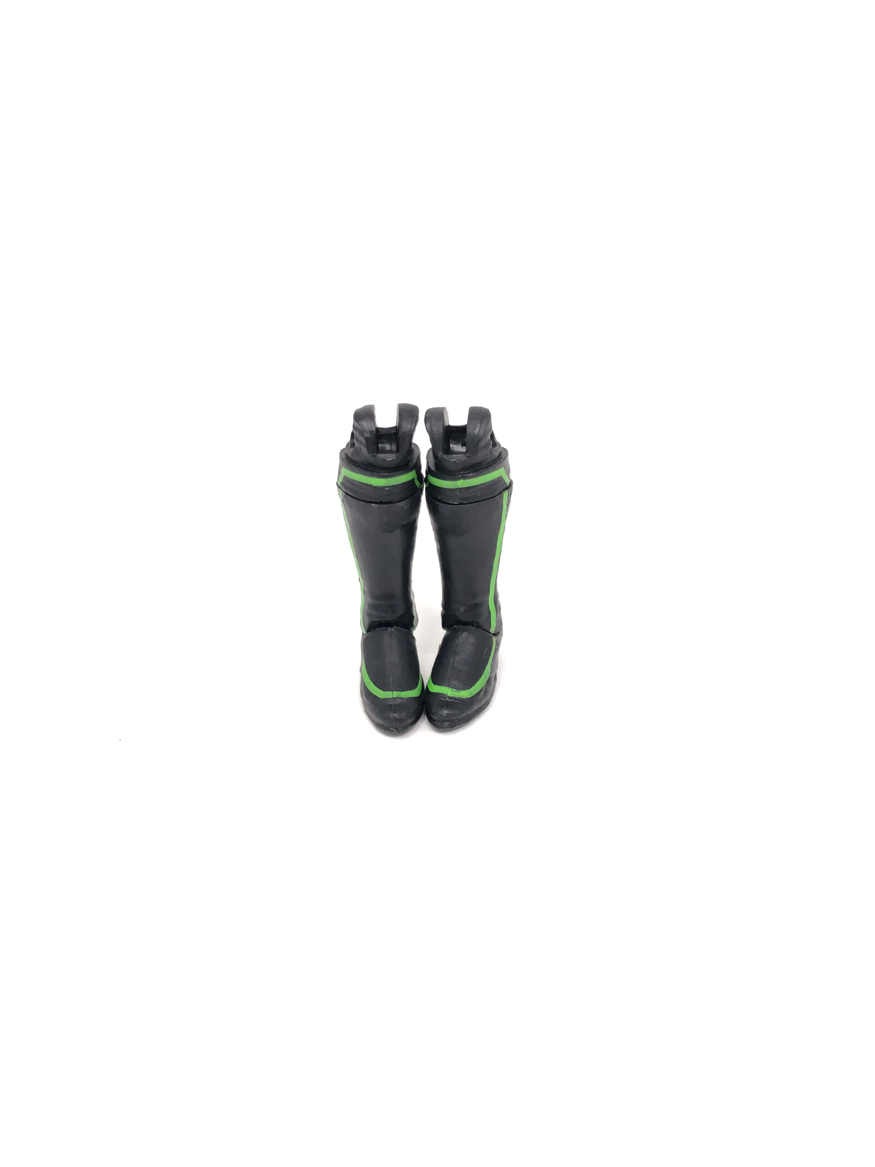 Black Kickpads with Green Outline