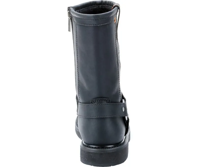 Black Leather "Bill" Steel Toe Boot