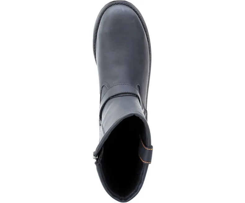 Black Leather "Bill" Steel Toe Boot