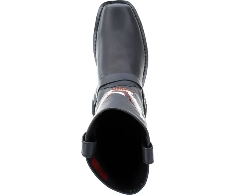 Black Leather "Darren" Cruising Boots