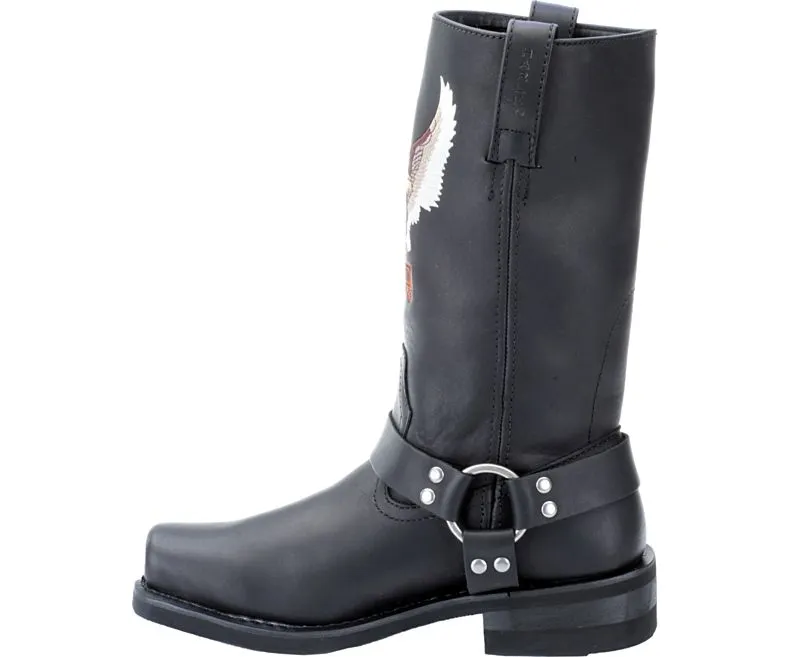 Black Leather "Darren" Cruising Boots