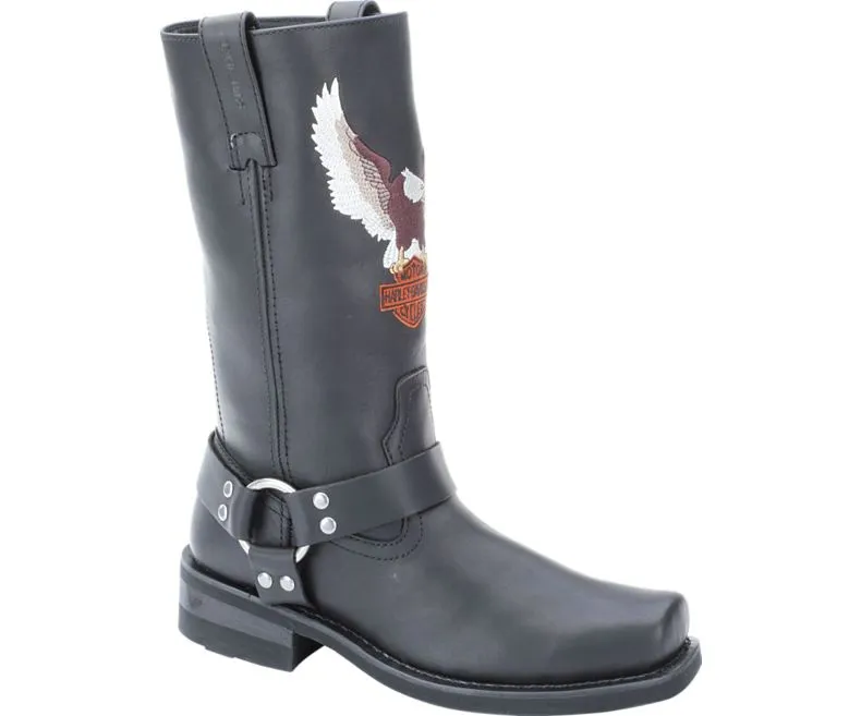 Black Leather "Darren" Cruising Boots