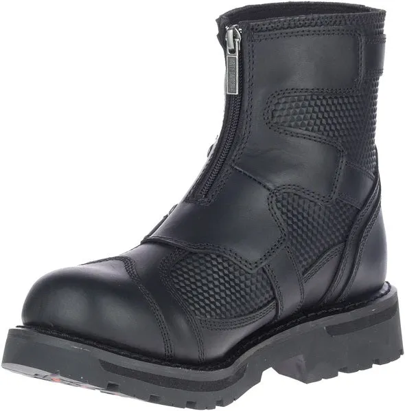 Black Leather "Stealth Carbon" Motorcycle Boots