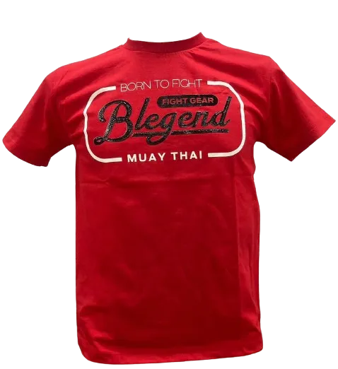 Blegend Muay Thai, Boxing T-shirt  Rebin Red