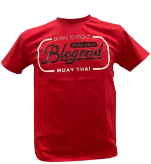 Blegend Muay Thai, Boxing T-shirt  Rebin Red