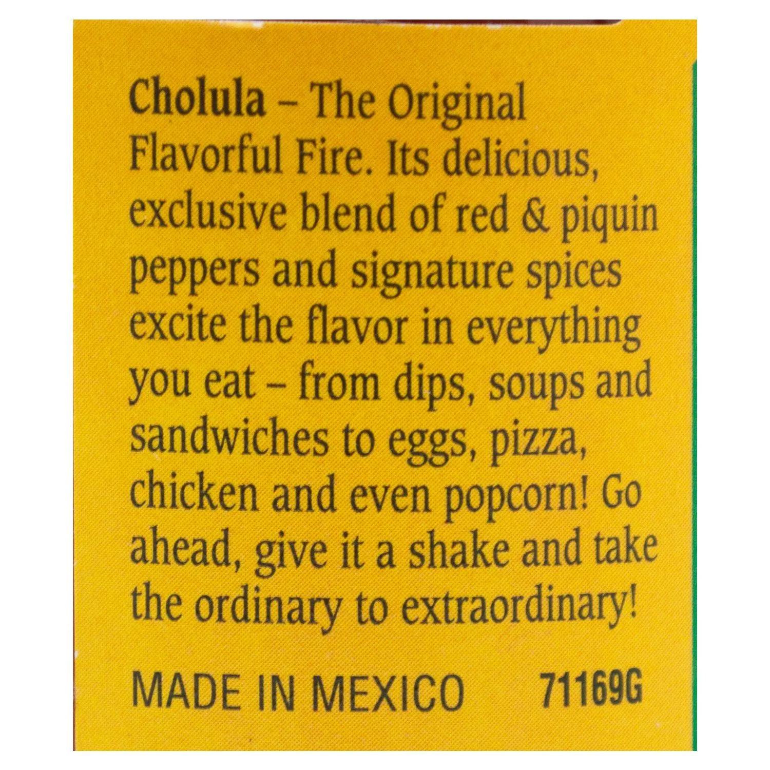 Cholula Hot Sauce