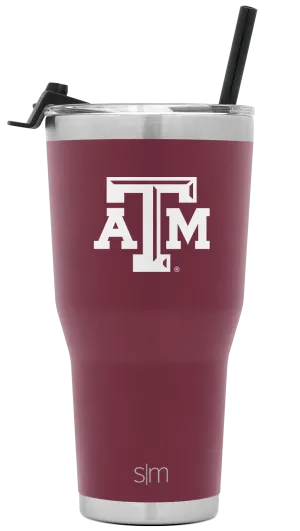 Collegiate Cruiser Tumbler with Flip Lid and Straw