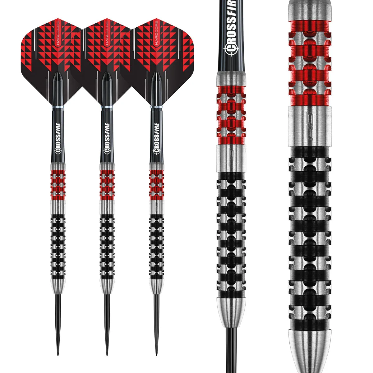 Crossfire 90% Tungsten Steel Tip Darts by Red Dragon