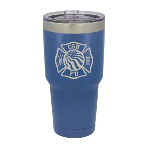 Custom Firefighter Polar Camel Vacuum Insulated Tumbler with Flag - LTM7315 - LZR