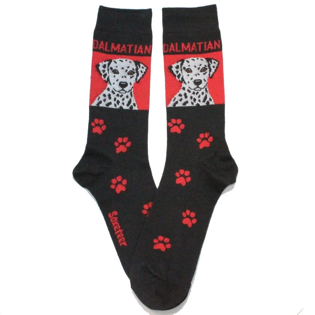 Dalmation Dog Crew Socks