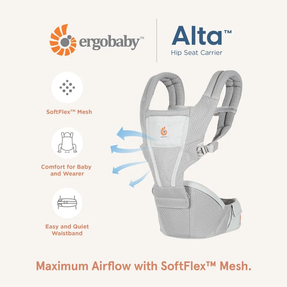 Ergobaby Alta Hip Seat Baby Carrier - Pink Quartz