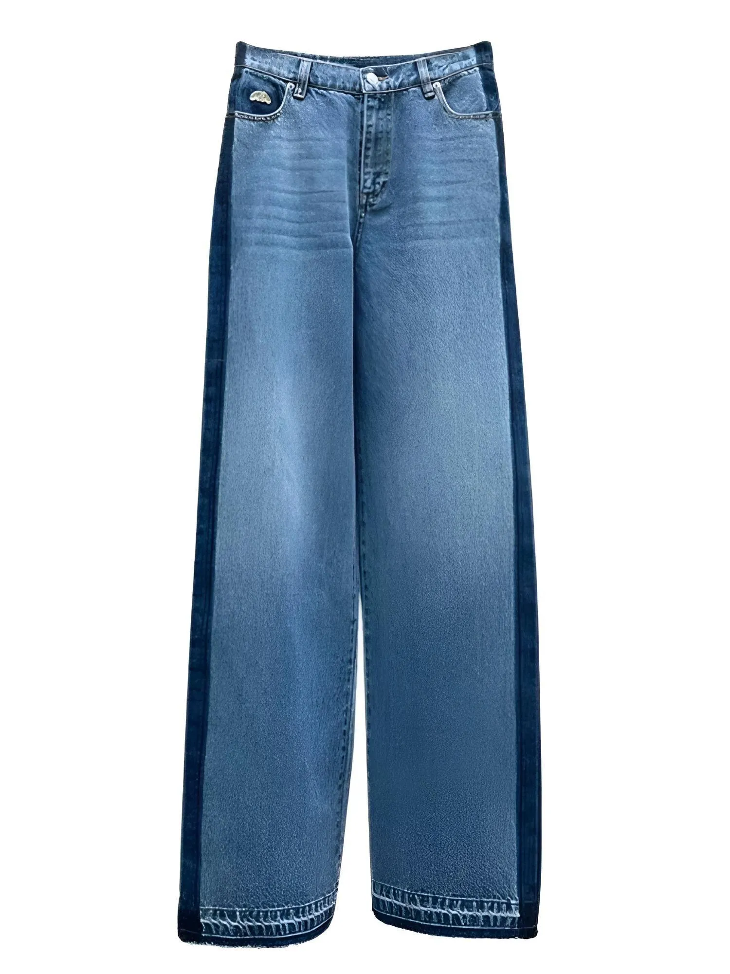 High Waist Women's Jeans Wide Leg Jeans 100% Cotton Denim