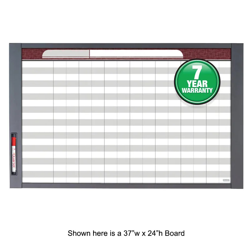 InView Customizable Whiteboard, Graphite Frame