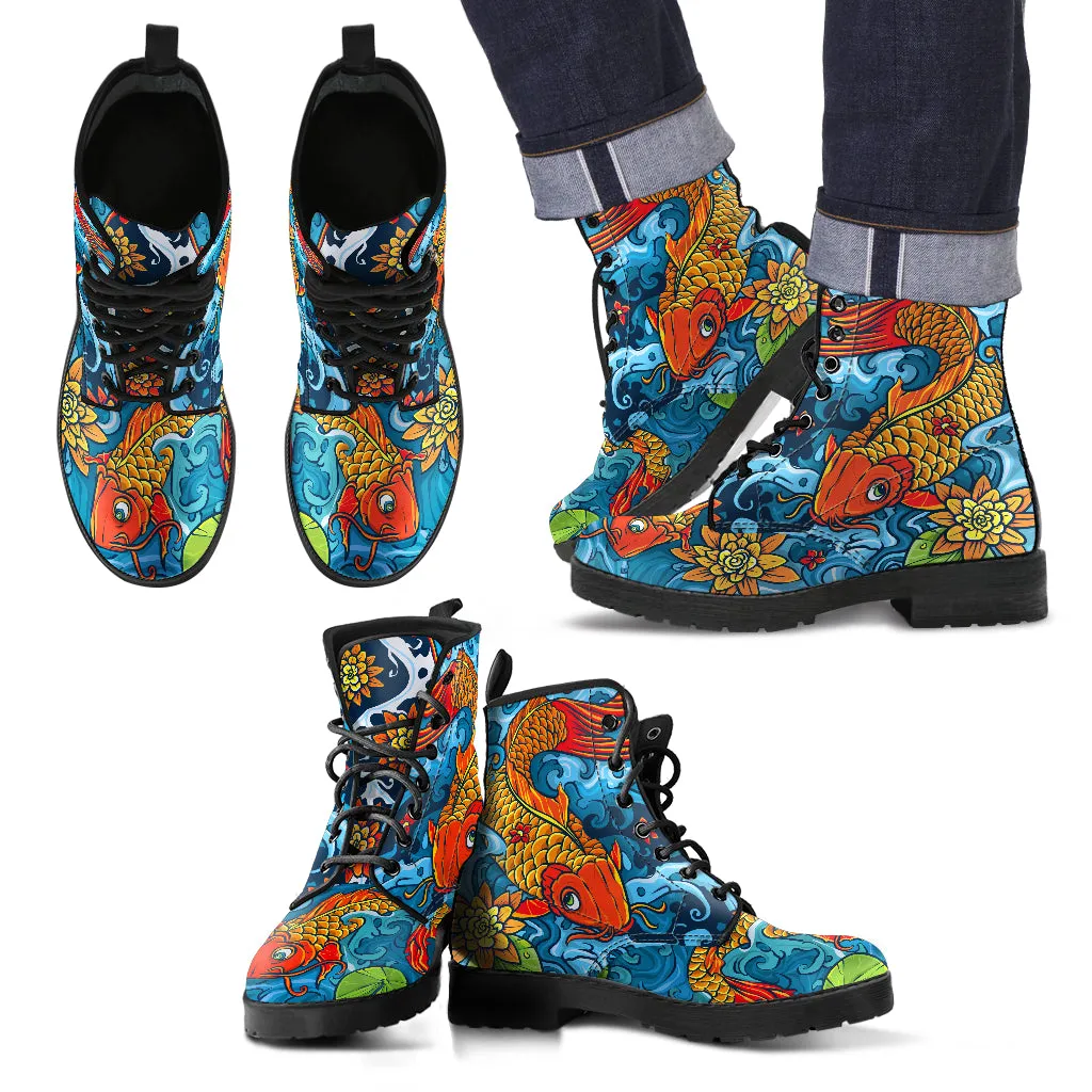 KOI FISH BOOTS - FREE SHIPPING WORLDWIDE