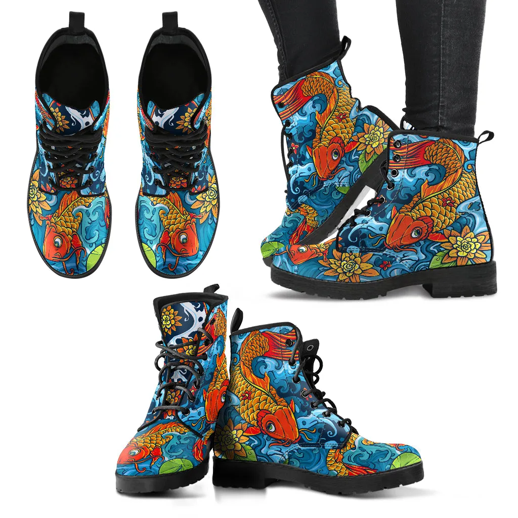 KOI FISH BOOTS - FREE SHIPPING WORLDWIDE