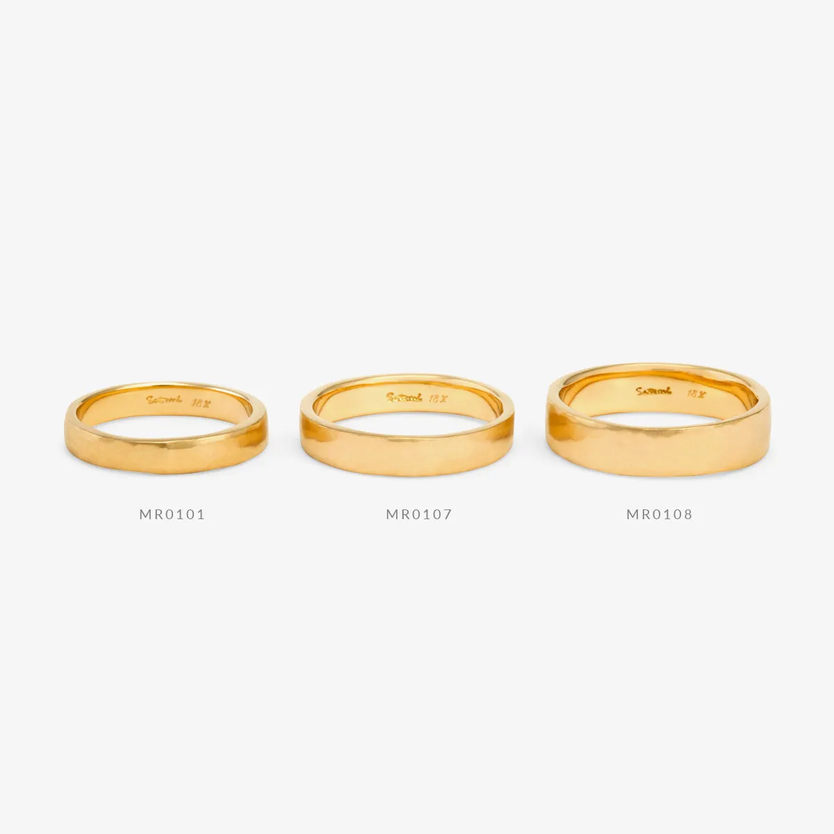 MR0101 | 3.7mm Signature Hammered Band