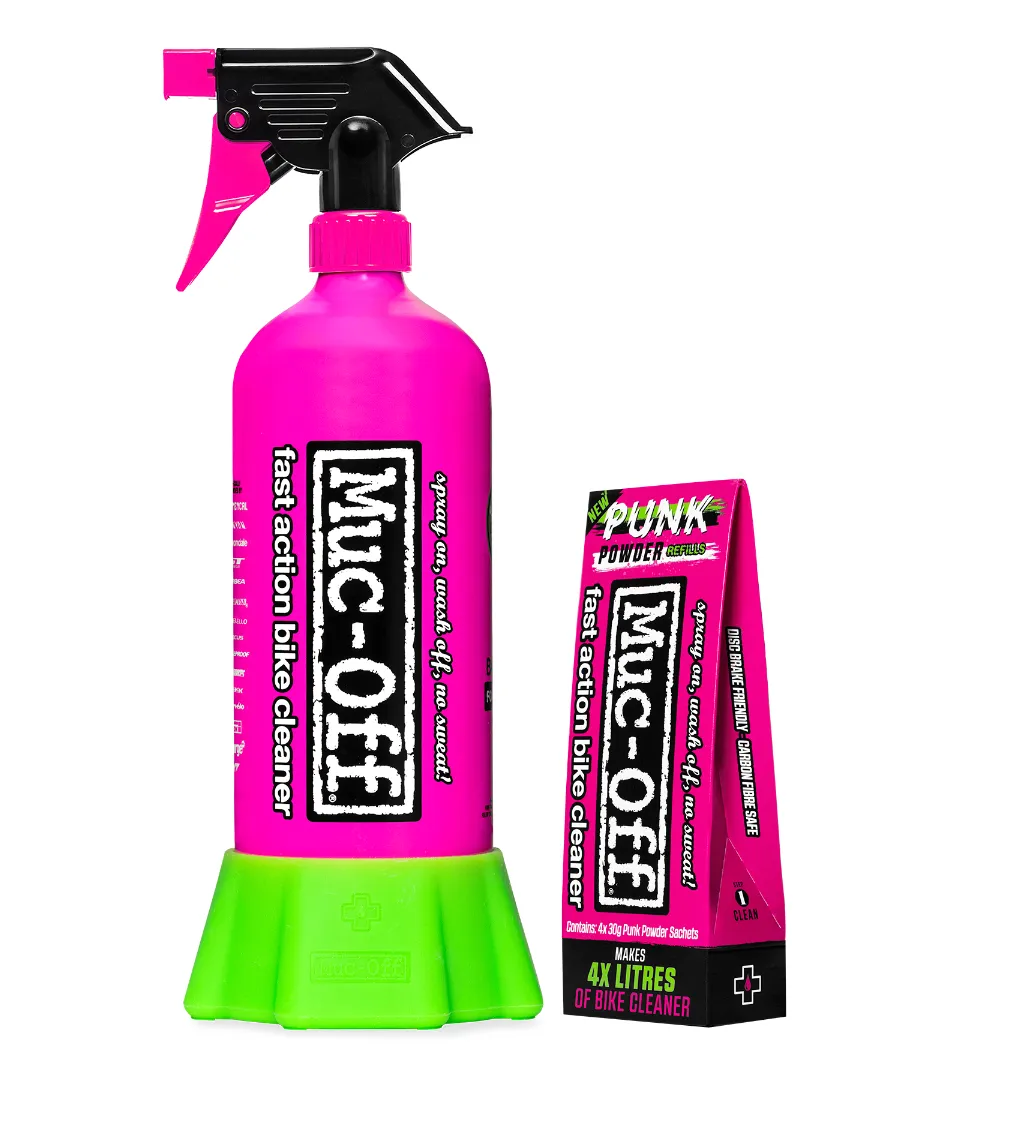 Muc Off Punk Powder Bottle for Life & 4 Sachet Pack