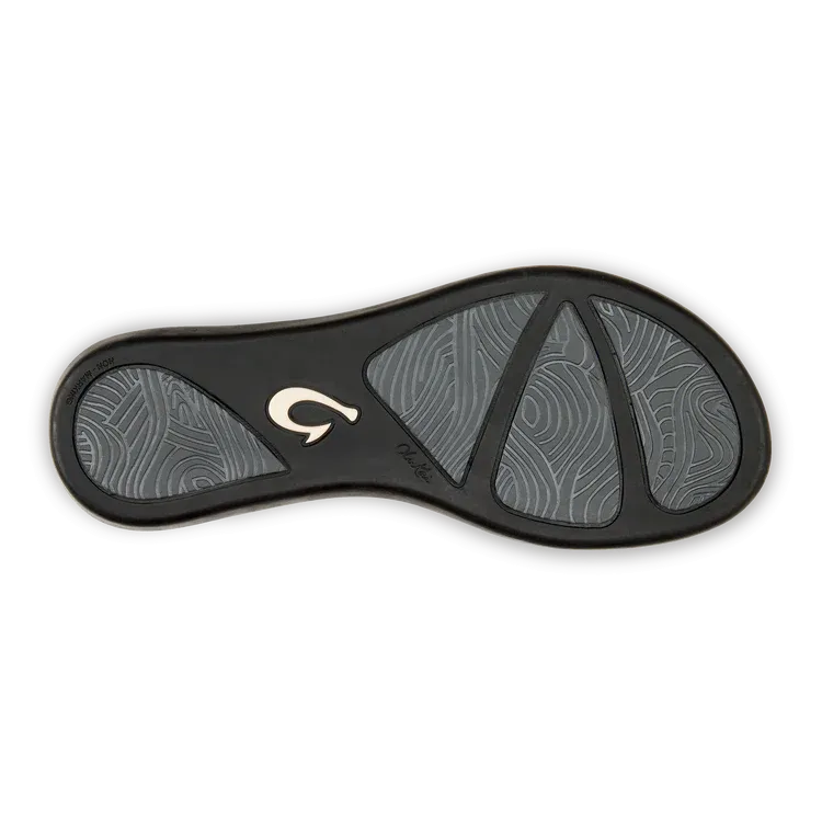 Olukai HO'OPIO White/Onyx Flip Flop 20294-4ROX