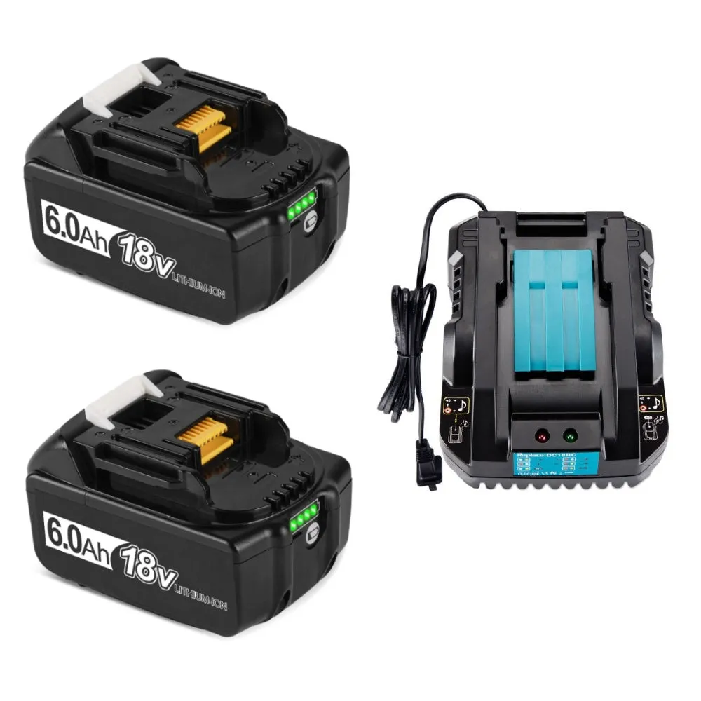 ONEVAN 18V 6.0Ah 9.0Ah Lithium Ion Battery Kit Fit for Makita 18V Battery