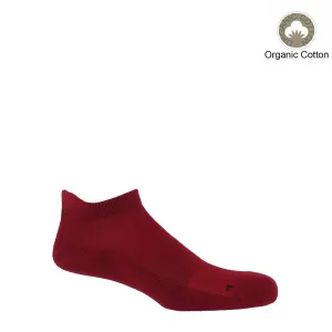 Organic Men's Trainer Sport Socks - Burgundy