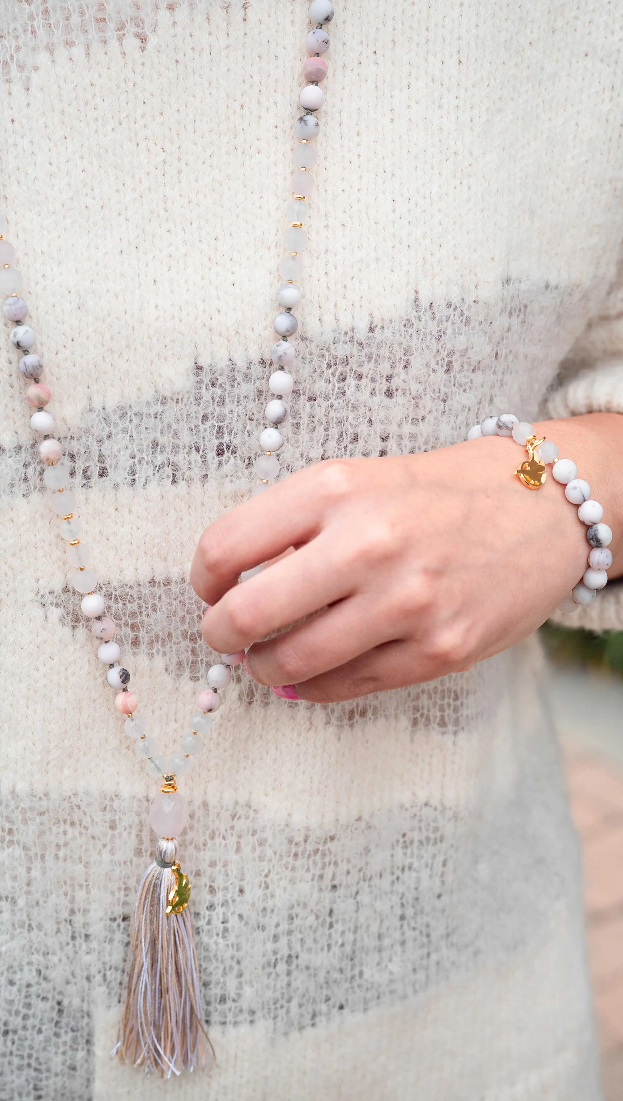 Peruvian Pink Opal Mala 108 (Prayer Beads)