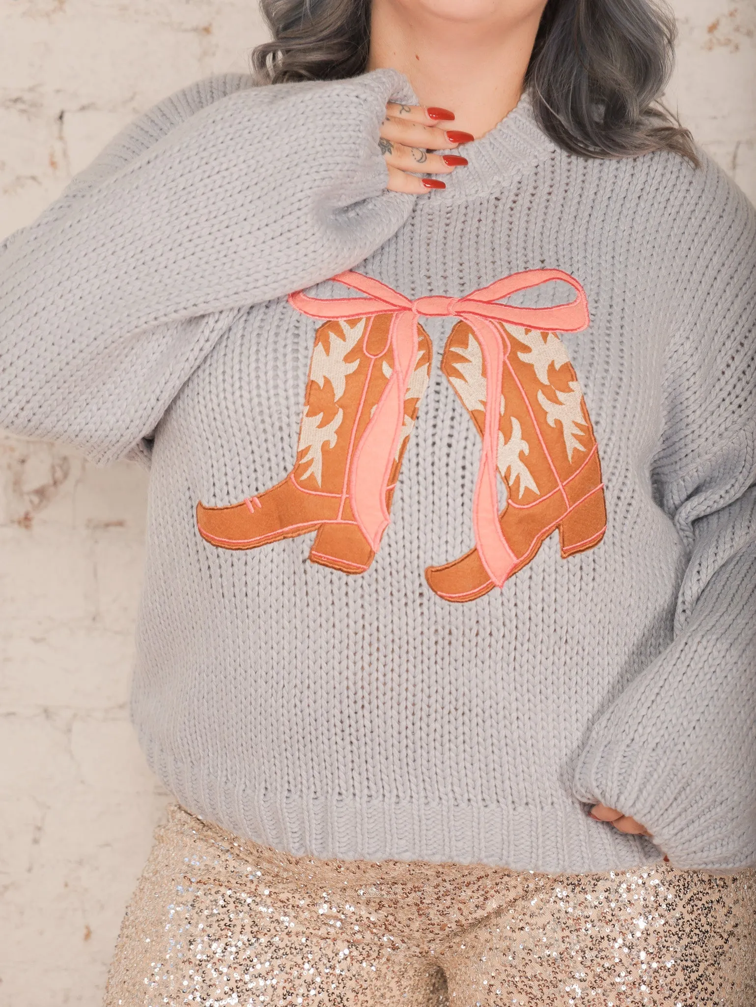 Round Up Boots Sweater