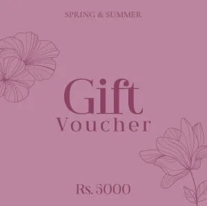 Spring & Summer Gift Vouchers - 5000 LKR