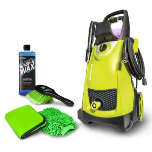 Sun Joe Pressure Washer Bundle w/ Towel & Cleaning Solution | Complete Auto Cleaning Solution | Tough on Dirt, Gentle on Paint