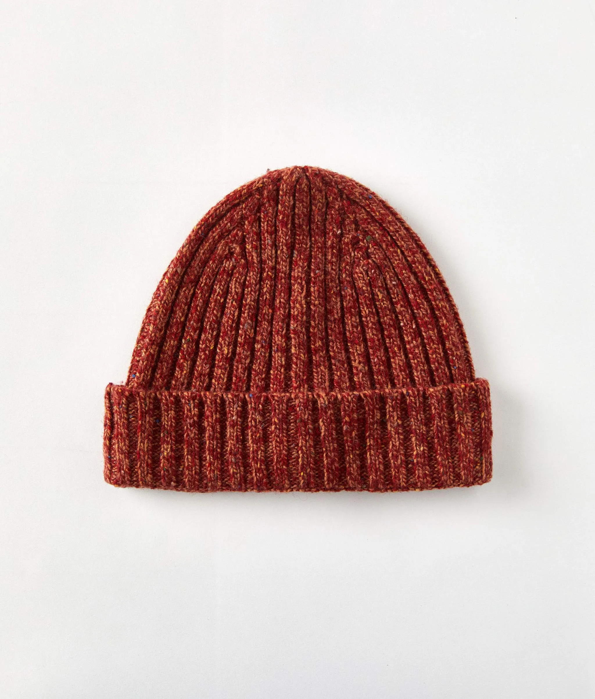 The James Beanie | Heathered Blood Orange