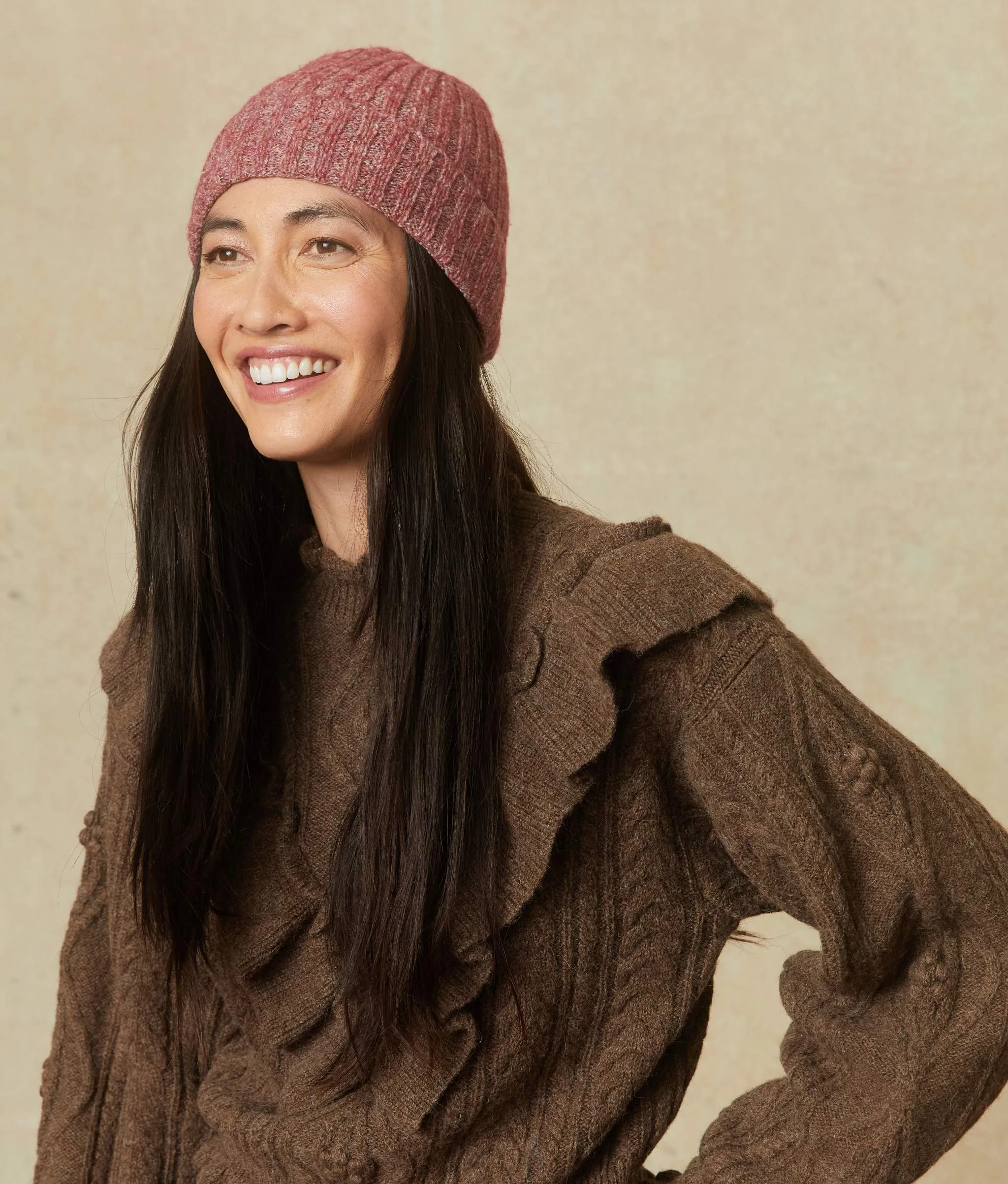 The James Beanie | Heathered Blush