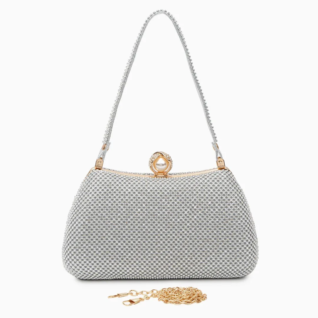 Vintage Rhinestones Glitter Handbag