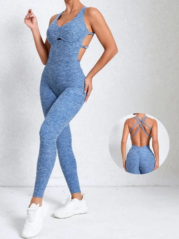 ZASUWA Female Cross Back Scrunch Bum Adjustable Straps Jumpsuit  X Carmen⭐